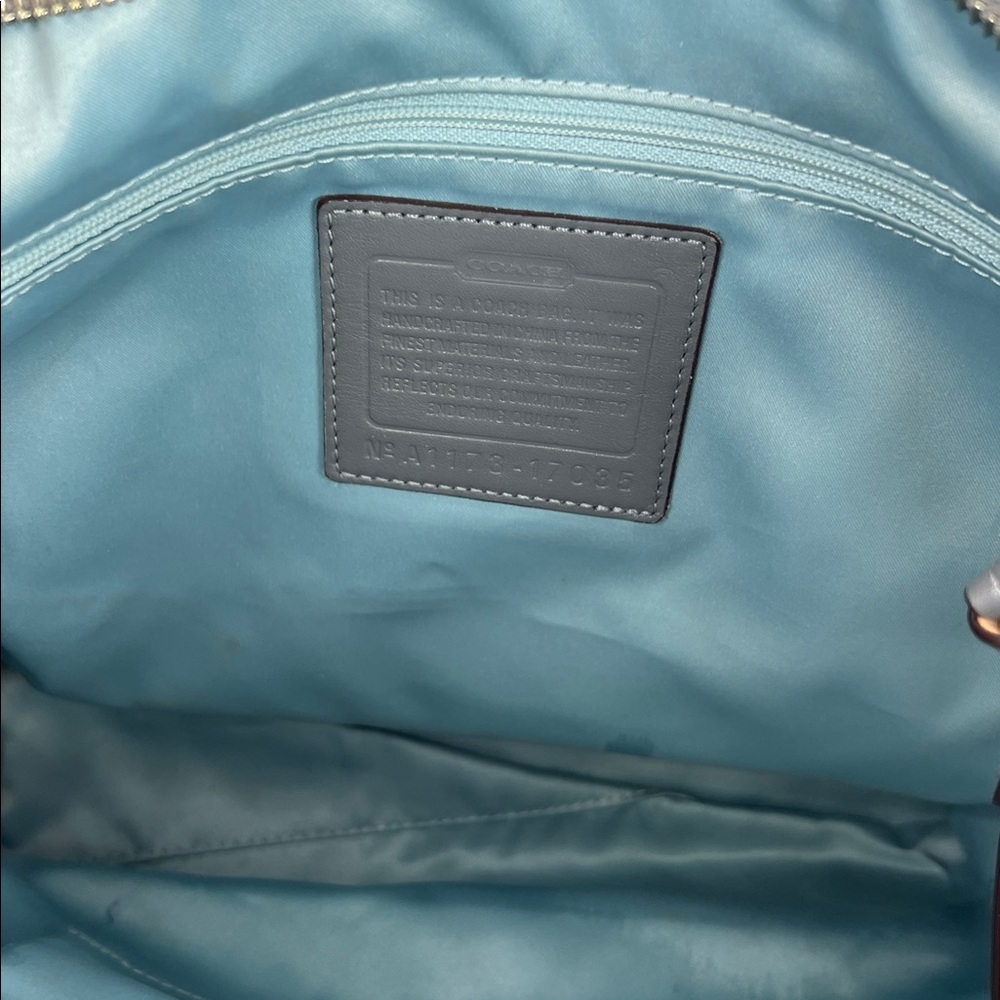 Coach 2011 Gray and Cream Signature Tote - Picture 7 of 7
